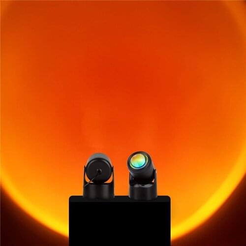 Grezer LED Sunrise Wall Light Decorative Rainbow Night Light Projection Sunset Lamp