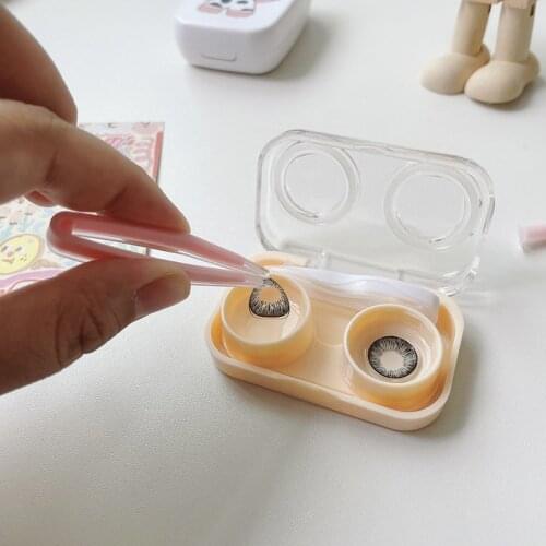 1 Set Contact Lens Inserter Remover New Multicolor Contact Lenses Tweezers and Suction Stick for Special Clamps Tool