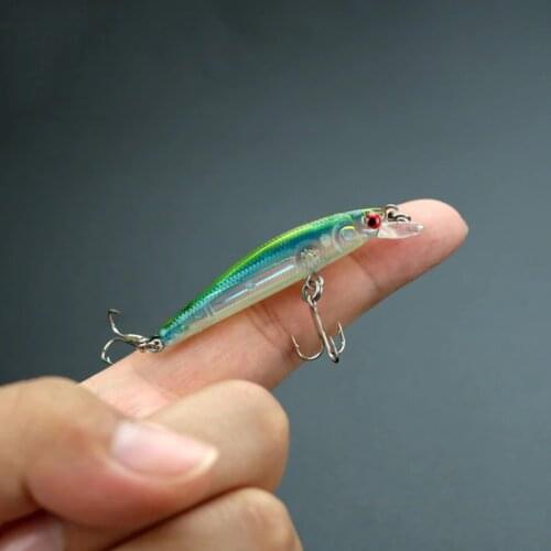 1pcs DOSECCA Fishing Lures mini 50mm 2g sinking Minnow Wobbler Tackle Crankbait Artificial Hard Baits free shipping