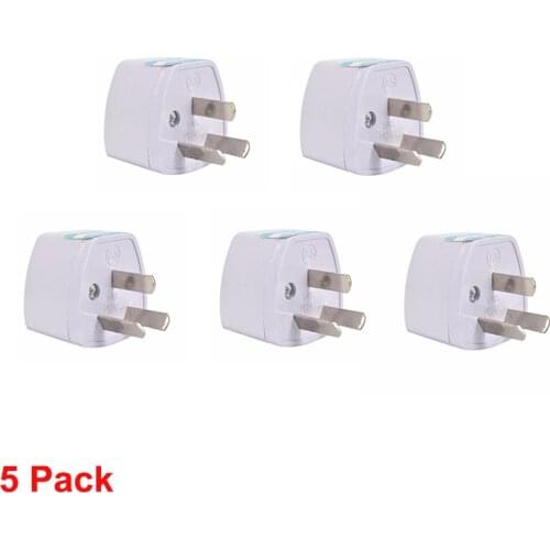 5Pcs Quality Universal Power Adapter Travel Adaptor 3 pin AU Converter US/UK/EU to AU Plug Charger For Australia New Zealand NZ