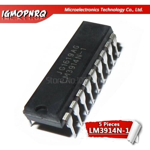 5PCS LM3914N-1 LM3915N-1 LM3916N-1 DIP LM3914N LM3915N LM3916