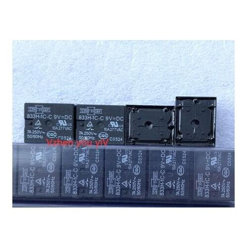 5pcs power Relay for SONGCHUAN 833H-1C-C Open-Close 7A 9VDC 5 Foot
