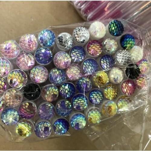 500pcs Reusable eyebrow brush tube disposable eyelash brush eyebrow brush Acrylic eyelash drill replaceable brushes dust-proof