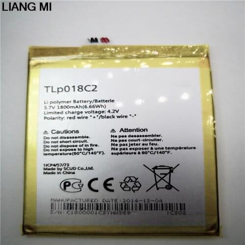 High Quality 1800mAh TLP018C2 battery for Alcatel One Touch Idol Ultra OT 6033 OT-6033 6033X For TCL S850 With Tools