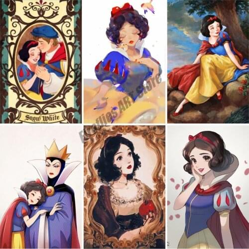 Disney Cartoon Snow White DIY 5D Diamond Painting Childrens Cross Stitch Embroidery Full Dill Mosaic Home Decor Birthday Gift