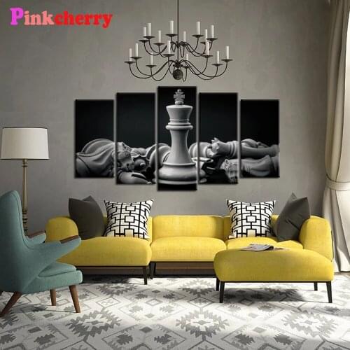 DIY Diamond Painting The Queen in Chess Rhinestones Diamond Mosaic Full Drill Cross Stitch Handmade Hobby 5pcs