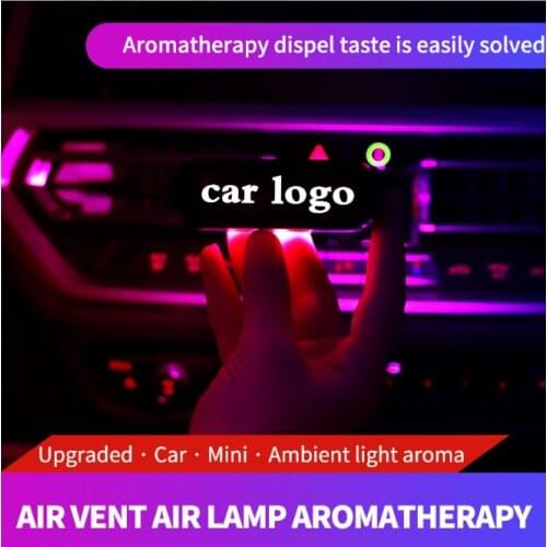 Car led air outlet air conditioner lamp with aroma diffuser, car air outlet clip ambient light for bmw toyota Lexus Nissan