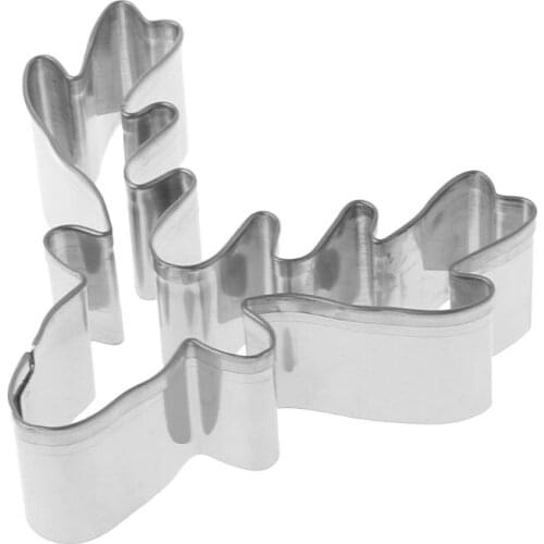 Stainless Steel Cookie Cutter Biscuit Mold Christmas Deer Head Reindeer Mould