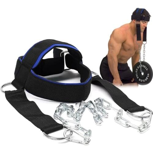 Head Neck Training Head Harness Body Strengh Adjustable Exercise Strap Neck Muscle Power Training Gym Fitness Weight Bearing Cap