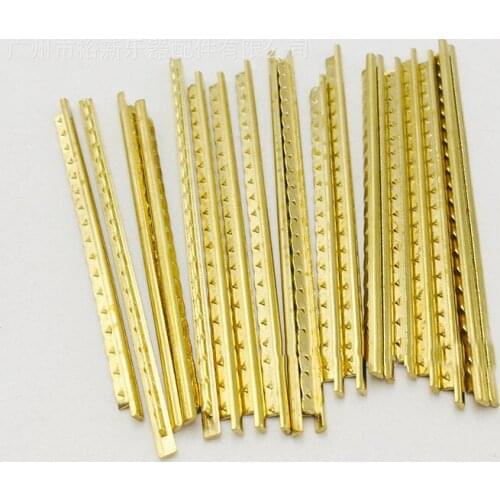 19/20pcs Classical Guitar Frets Wires 2.2/2.0mm Brass Fretwire Compatible Acoustic Guitar Bass Fingerboard Replacement