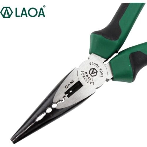 LAOA 6inch Long Nose plier Multi-function Cr-Ni Fishing Pliers High Quality Industrial Pliers