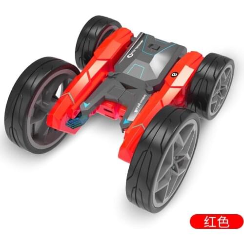 New four way electric remote control RC stunt high speed deformation rotation rolling cross-country double-sided childrens car
