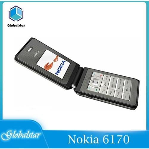 Nokia 6170 Refurbished mobile phones cheap Original Unlocked Flip 2.0' GSM 2G phone with 1 year warranty Good quality Free Ship