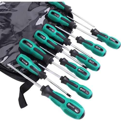 12/9/7/6Pcs Insulated Screwdriver Set Magnetic Torx U-type Screwdriver Bit Set Handle Precision Electrician Repair Hand Tool Kit