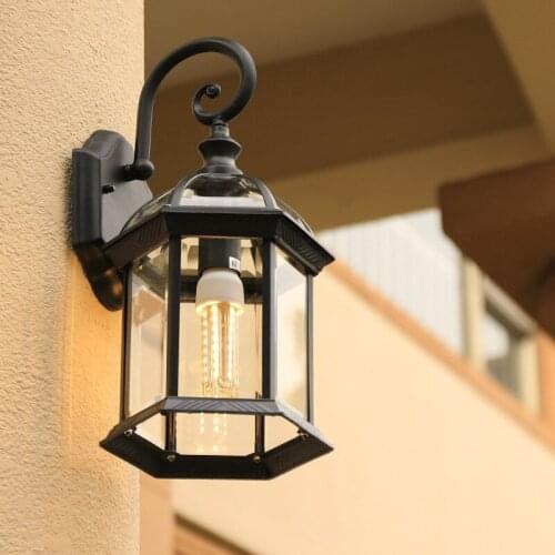 Retro wall lamp of sitting room corridor contracted leds villa outdoor balcony waterproof outdoor corridor lamp