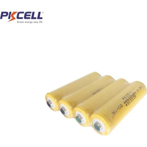 4Pcs NICD AA 1.2v rechargeable batteries 600mAh Button top For Electric drills Electric tooth brushes
