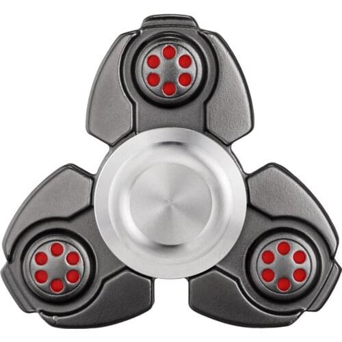 Fingertip gyro Alloy Clover CKF Adult Finger Decompression Toy gift physic educational equipment