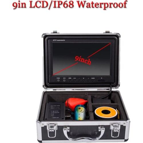 15M 9 Inch Color Digital LCD 1000TVL Underwater Fish Finder HD DVR Recorder Waterproof Fishing Video Camera System