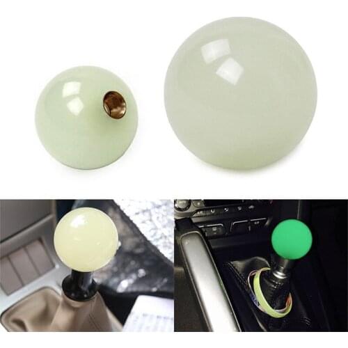 Luminescent Ball Gear Shift Knob Night-light Bead Type for AT MT 3 Types Adapters Auto Styling Cool Funny Automobile Accessorie
