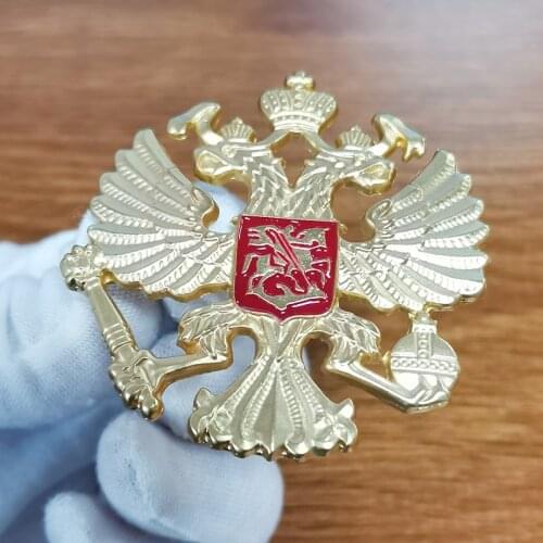 Russian Masonic Doulbe Head Eagle Brooch CCCP Badge Gift Jewelry