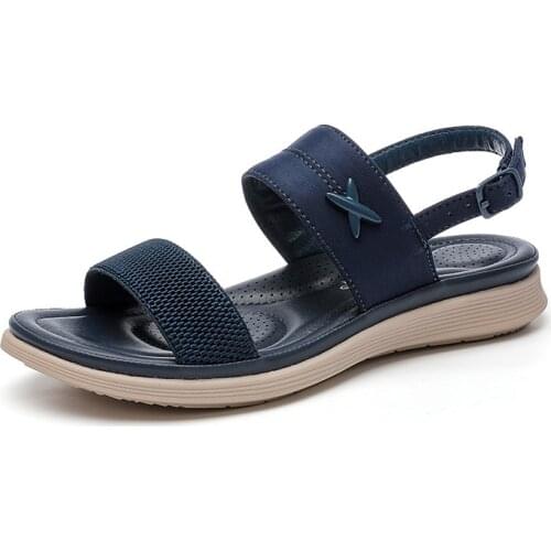 2021 Summer Sandals Women Bohemian Sandals Holiday Shoes Casual Soft Flat Ladies Comfortable Beach Shoes Female