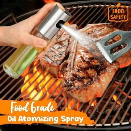 Kitchen Baking Oil Cook Oil Spray Empty Bottle Vinegar Bottle Oil Dispenser Cooking Tool Salad BBQ Cooking Glass Oil Sprayer