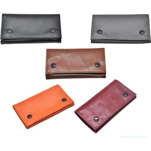 C5AD Tobacco Bag PU Leather Portable Cigarette Rolling Pipe Pouch Travel Storage Bags Wallet Paper Holder Smoking Accessories