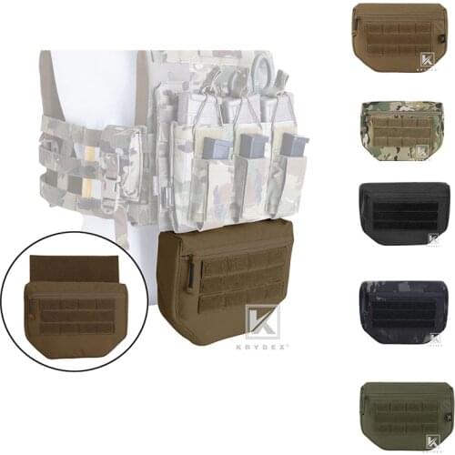 KRYDEX Tactical Drop Dump Pouch Fanny Pack For Plate Carrier JPC AVS CPC APC RRV Tactical Vest Tool Organizer Bag Front Pocket