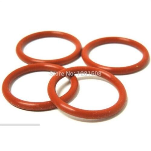 Weldless Kettle Bulkhead O-rings Replacement Set, Red Food Grade Silicone, 5 set/lot