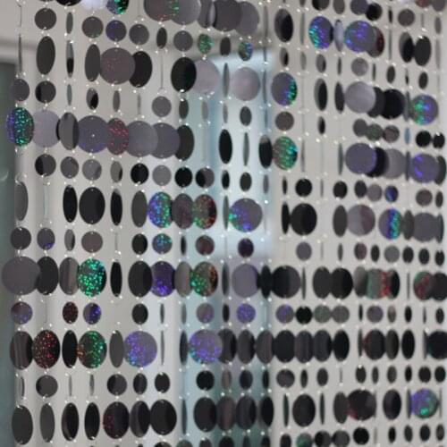 DIY Indoor Home Cartoon Curtains PVC Laser black Sequin Ornaments Store exhibition hall partition Decoration supplies