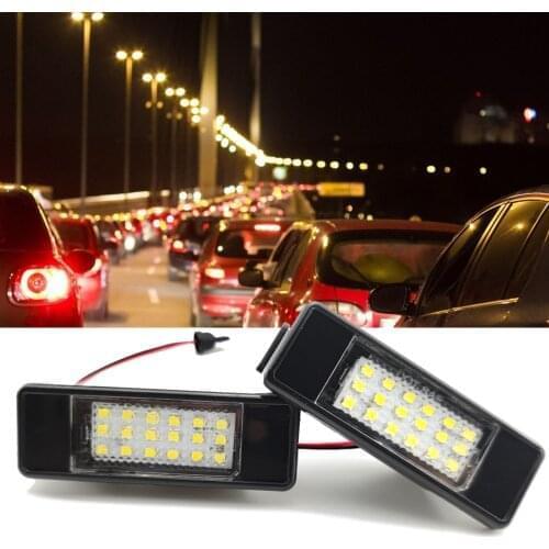 1 Pair Car Modified LED License Plate Lights Signal Lamp for Nissan Qashqai J10 J11