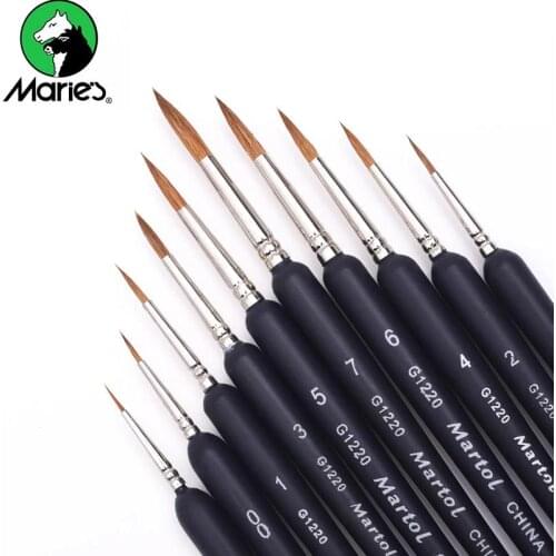 11 PCS Miniature Paint Brushes Set Professional Nylon Hook Line Pen Art Liner Drawing For Acrylic Watercolor Painting