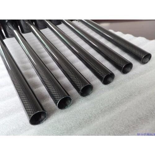 26mm(ID)*30mm(OD)*1000mm(L) carbon fiber roll-wrapped tube for Quadcopter