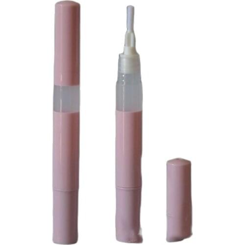 3ML DIY Lip Gloss Bottle, Empty LIp Balm Bottle, Pink/White Plastic Tube, Automatically Rotate Pen n Eyelash Growth Liquid Bottl