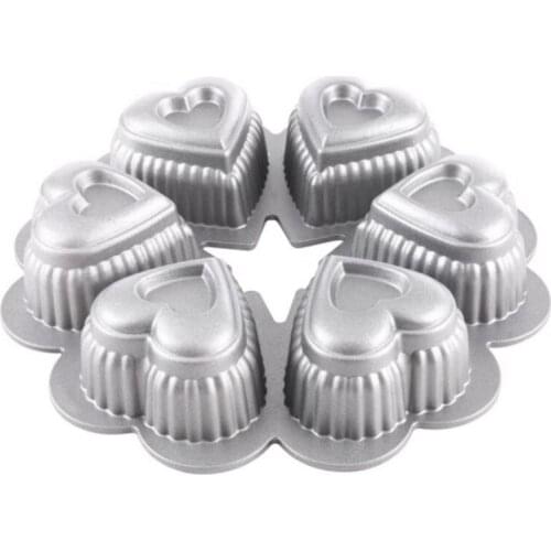 10Inch Aluminum Cake Mold DIY Baking Dessert Mousse Cake Baking Tools Double-Sided Non-Stick Chiffon Cake Mold Cake Tool