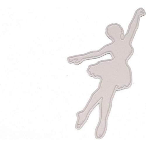 Ballet Girl Metal 2021 New Metal Cutting Dies Stencils for DIY Scrapbooking Album Decorative Embossing Paper New