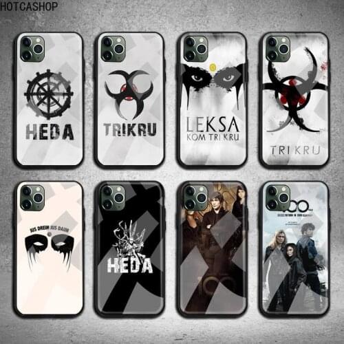 Caso Heda Lexa O 100 Programa de TV Phone Case Glass For iPhone 12 pro max mini 11 Pro XR XS MAX 8 X 7 6S 6 Plus SE 2020 case