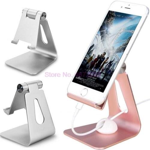 50pcs/lot Phone Holder Stand for Xiaomi mi 9 Metal Phone Holder Foldable Mobile Holder Phone Stand Desk For iPhone 7 8 X XS Max
