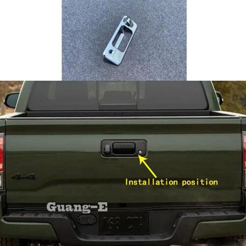 For Toyota Tacoma 2015 2016 2017 2018 2019 2020 Car Body Stick Frame Trim ABS Chrome Tail Rear Door Handle Bowl Lamp Panel 1PCS