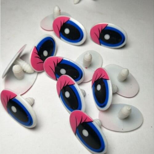 10pcs Doll Cartoon Eyes Safety Eyes for toys Handmade Plastic Doll Eye Children DIY Dolls Stuffed Animal Crafts Puppet 9 S