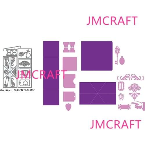 JMCRAFT 2021 New Album Notebook Decoration #7 Metal Cutting Dies 3D DIY Scrapbook Handmade Paper Craft Metal Steel Template Dies