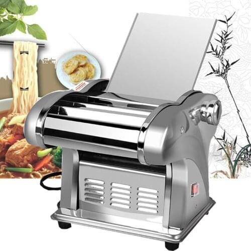 220V Pressing Flour Machine Home Electric Noodle Automatic Pasta Machine Stainless Steel Noodle Cutting Dumpling Skin Machine