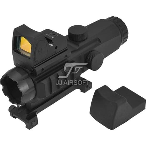 TARGET OPTICS LPHM Mark4 HAMR 3x24 with Red/Green Reticle illumination Rifle Scope with RMR Red Dot (Black/Tan)