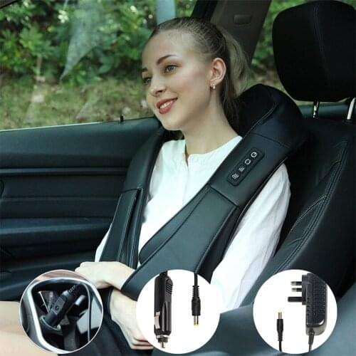 Multifunctional household cervical massager shoulder neck waist back hot compress kneading massage instrument