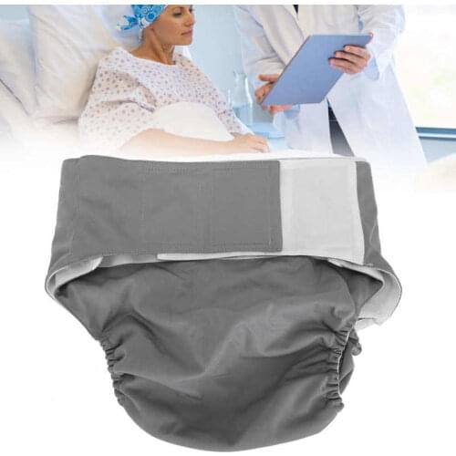 Reusable Adult Diaper Adult Washable Cloth Diaper Waterproof Breathable Elderly Incontinence Care Diaper for Elderly Disabled