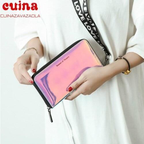Fashion Wallet Women New Ladies Wallet Double Zipper Clutch Bag Long Large Capacity Purses Card Holder With Phone Bag