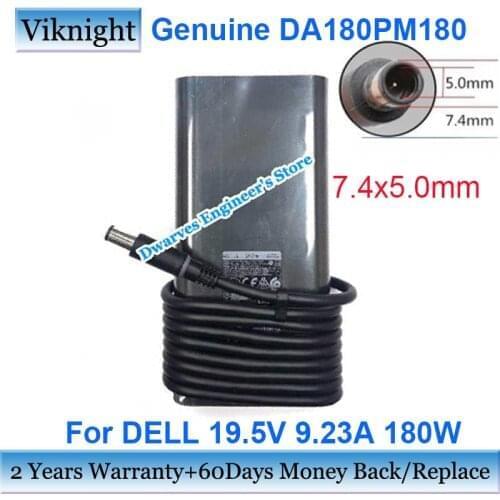 Genuine HA180PM181 AC Adapter 19.5V 9.23A 180W DA180PM180 For DELL INSPIRON 15 7558 7510 7520 7530 7540 1HKJ6 0N7MWW 450-AHDJ