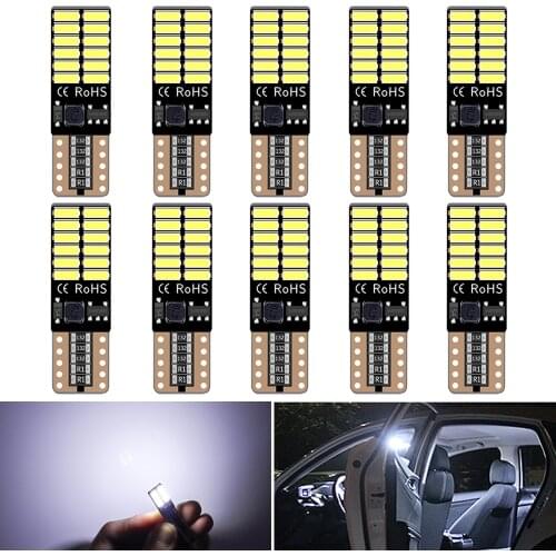 LED Bulbs 6000K T10 W5W 12V 5w5 White car led Interior Lights Dome Reading light for Citroen C4 Picasso Berlingo Xsara C5