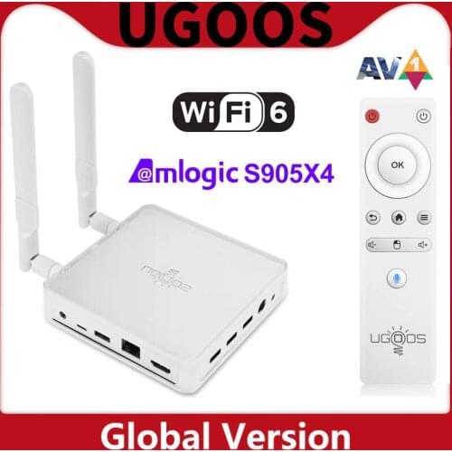 Pre-Sale UGOOS AM7 TV BOX Android 11 Amlogic S905X4 DDR4 4GB RAM 32GB ROM Support AV1 CEC HDR WiFi6 1000M BT5.0 OTT 4K TV BOX