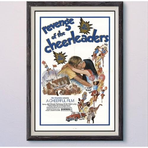 N287 REVEVGE OF THE CHEERLEADERS Vintage Classic Movie Wall Silk Cloth HD Poster Art Home Decoration Gift